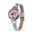 Mickey Mouse Weiches Lederarmband Rosa Babyuhr